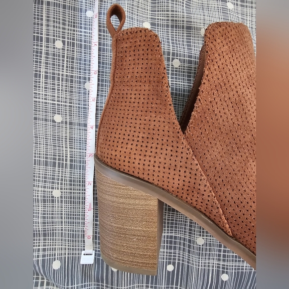 Brown open toe booties 8.5 - Picture 6 of 6